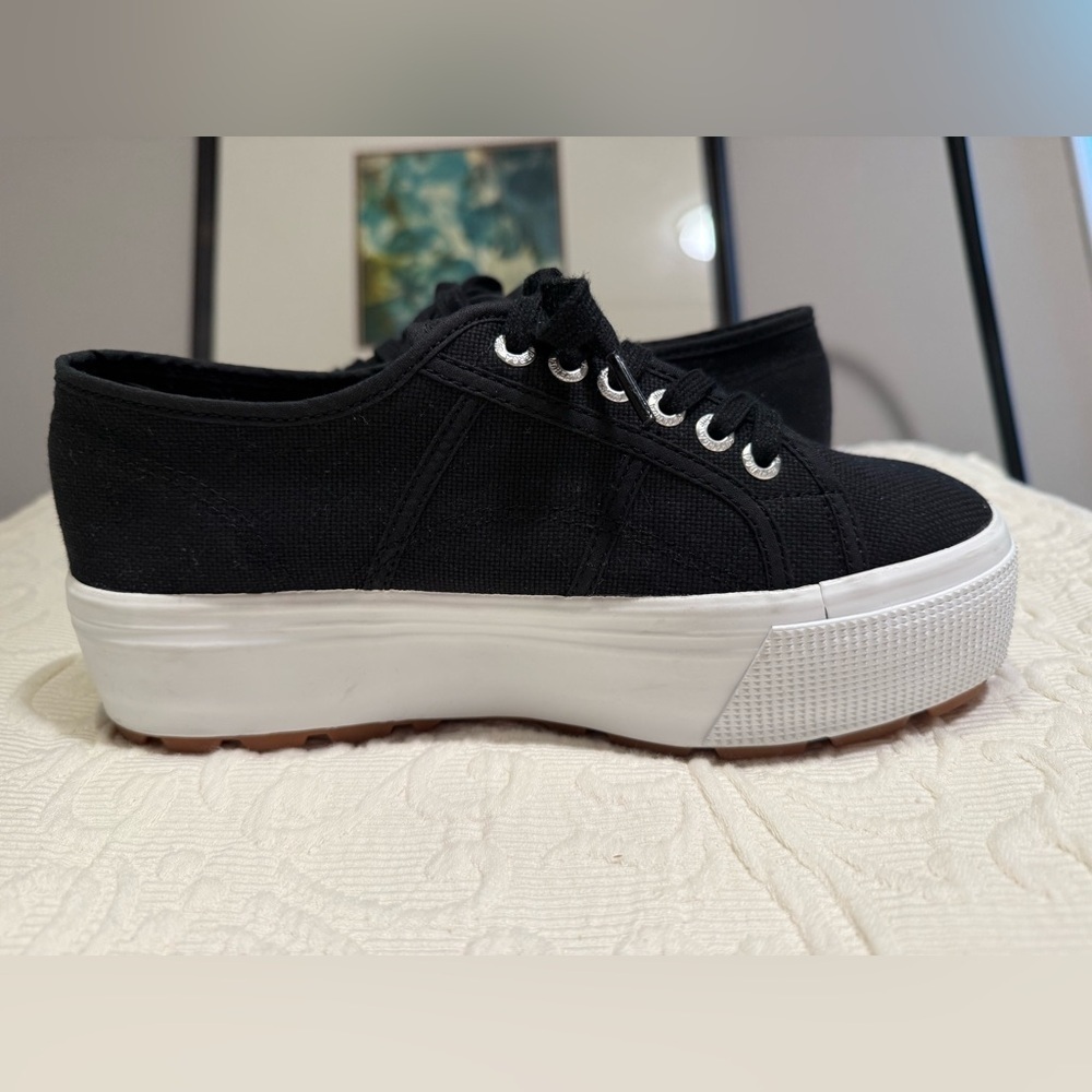 Superga Black Slip-On Shoes - Picture 6 of 9